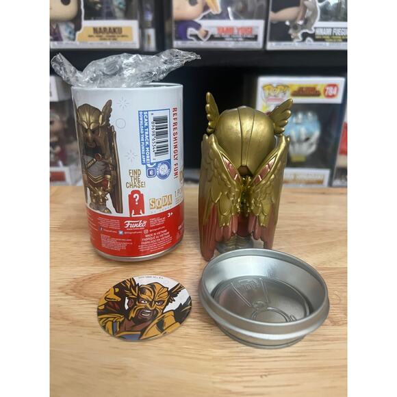 VAULTED LIMITED EDITION EXCLUSIVE Hawkman Funko Soda DC Comics Black Adam Movies - Picture 2 of 2
